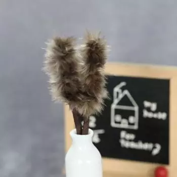 Кукольный домик перо метелка для смахивания пыли миниатюрный кукольный домик украшения 1/12 масштаб мода имитация аксессуары для сцены реквизит