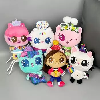 Кукольный домик плюшевая кукла русалка кошка девочка мягкая игрушка для ребенка рождественский подарок