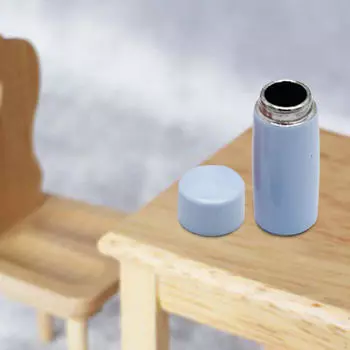 Кукольный домик с термостаканом, аксессуары для кукол Ob11 со съемной крышкой, мини-гостиная из сплава L pink