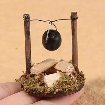 Кукольный домик «сделай сам», миниатюрный открытый сад, сцена, вилла, садовая подвесная печь 4.5*5.3cm