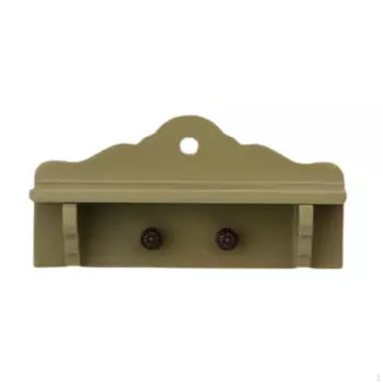 Кукольный домик шляпа и вешалка для одежды миниатюрная мебель для украшения ванной комнаты зелёный