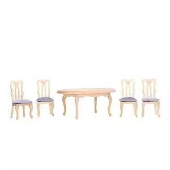 Кукольный домик Стол Стул 1:12 Кукольный Дом Деревянная Реалистичная Миниатюрная Мебель Обеденный Стол Стул Модель