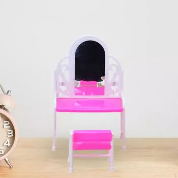Кукольный домик, туалетный столик с табуретом, кукольный комод, мини-дом