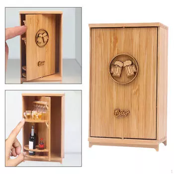 Кукольный домик Винная комната Набор, Деревянные аксессуары, Кукольный домик Аксессуары Украшения Play