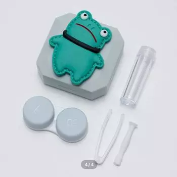 кукольный футляр для линз лягушка