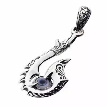 Кукольный глаз Рыболовный крючок Подвеска Серебро p0714 [Cenote] [925 Аксессуары]