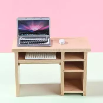 Кукольный компьютерный стол 1:12 миниатюрных настольных игрушек Зубная фея