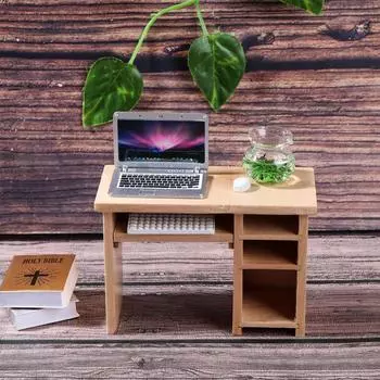 Кукольный компьютерный стол 1:12 миниатюрных настольных игрушек Зубная фея