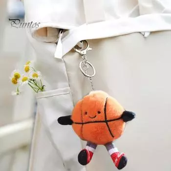 Кукольный кулон, подвесное украшение, спортивный тематический дизайн, мягкая плюшевая тканевая кукла-подвеска, стили футбол, баскетбол, бадминтон, кукла-игрушка C
