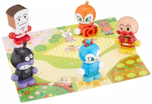 Кукольный набор BANDAI Anpanman Town play Friends для детей от 3 лет Давайте вместе!