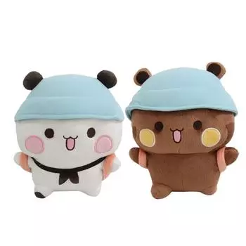 Кукольный набор для выражения эмоций Кукла Кукла Двумерная аниме-периферийная подушка Мультяшная плюшевая игрушка One Size светло-коричневого