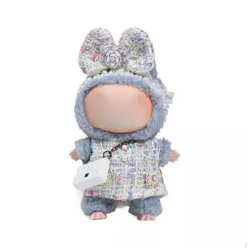 Кукольный наряд для девочек, платье без рукавов, творческая игра и украшение белый