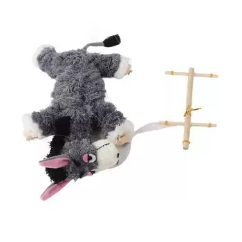 Кукольный ослик на веревке Забавные игрушки Праздничные подарки Сумасшедшие игрушки-ослики