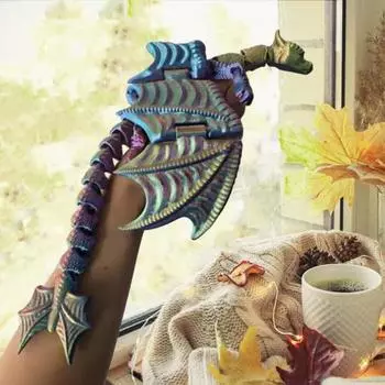 Кукольный пальчик дракона с подвижными суставами, 3D-печатная модель летающего дракона, игрушка для детей и взрослых, стресс B