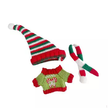 Кукольный рождественский свитер, одежда для маленьких девочек, симпатичные модные игрушечные наряды своими руками Green