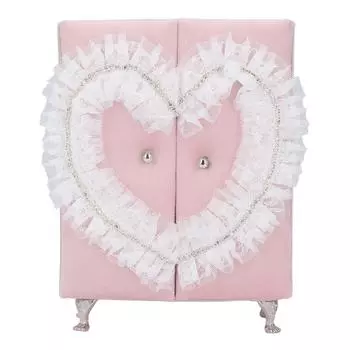 Кукольный шкаф для одежды, мебель, аксессуары, розовые ворсовые стразы, симпатичный мини-шкатулка для украшений