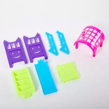 Кукольный слайд-игрушки Лестница Парк Скользящая игра Кукольный домик Аксессуары Куклы Миниатюры