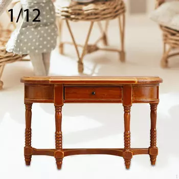 Кукольный столик в масштабе 1/12, маленькая модель, фотореквизит, аксессуары, мебель