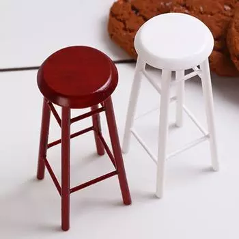 Кукольный стул, сцена, аксессуары, бар, домик, миниатюрная домашняя коллекция, подарок коричневый