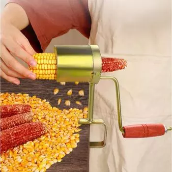 Кукурузная молотилка с ручным приводом, эффективное очищение, надежный зажим, ручная, для шелушения сушеной кукурузы
