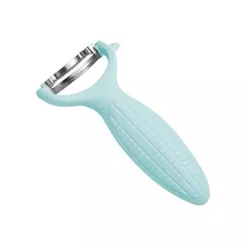 Кукурузная молотилка Салатница Резак Инструмент Разделитель из нержавеющей стали Инструмент для очистки початков кукурузы Инструмент для снятия зерен Кукурузный резак С початков синий