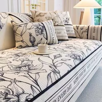 Кукурузный бархатный диванная подушка, новый зимний чехол для дивана в китайском стиле, новый осенне-зимний утолщенный плюшевый чехол на спинку, ткань, полотенце 70*70cm