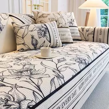 Кукурузный бархатный диванная подушка, новый зимний чехол для дивана в китайском стиле, осенне-зимний утепленный плюшевый чехол на спинку, полотенце 70*70cm