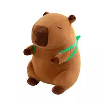 Кукурузный рюкзак кукуруза капибара плюшевая игрушка имитация капибара пушистая кукла домашний декор 25cm коричневый