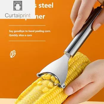 Кукурузный строгальный станок из нержавеющей стали Эргономичная ручка Кукурузочистка Отделяйте кожуру и наслаждайтесь свежей кукурузой с минимальными усилиями