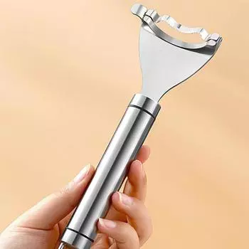 Кукурузочистка из нержавеющей стали Кукурузочистка с эргономичной ручкой Легко очищает отдельно и наслаждается свежей кукурузой Овощечистка из нержавеющей стали