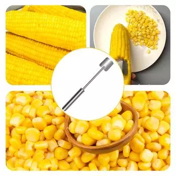 Кукурузоочиститель из нержавеющей стали для кухни, компактный портативный инструмент для удаления кукурузных зерен, кухонный салат