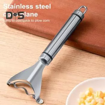 Кукурузоочиститель из нержавеющей стали, простой в использовании, волшебный инструмент для очистки кукурузы, универсальная молотилка для кукурузы, кухонный гаджет для домашних поваров серебряный