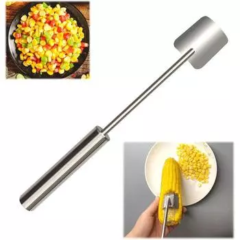 Кукурузоочиститель из нержавеющей стали Зубчатый очиститель кукурузы Очистители початков Бритва Строгальный станок Молотилка Резак Кухонный инструмент для фруктов и овощей