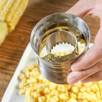 Кукурузорезка из нержавеющей стали, нож для чистки початков кукурузы, дисковый резак для удаления сердцевины кукурузы