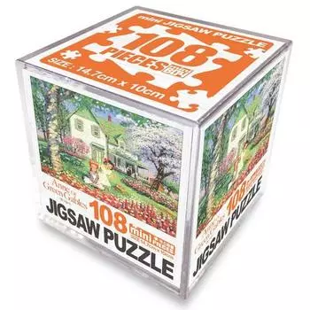 Культурная компания Хаксан Red Gables & Flower Outing Пазл Mini Cube, 108 деталей, разные цвета, 108 деталей Пазл, Детские игры