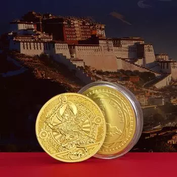 Культурные и творческие монеты дворца Потала, памятные монеты зодиака, новогодние подарки на день рождения, благословения дворца Потала и монеты благословений rat