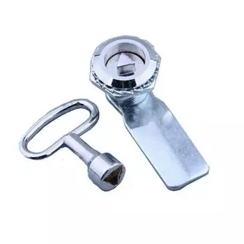 Кулачковый замок газового счетчика и ключ-защелка дверного шкафа газового электрического счетчика MS705 серебряный