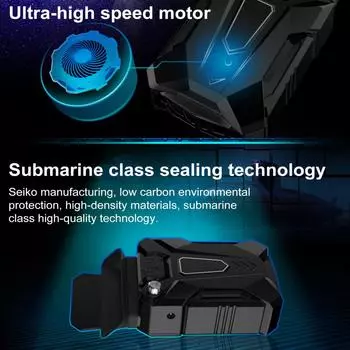 Кулер для ноутбука Высокоскоростной ультратихий USB-воздушный охладитель с интеллектуальным контролем температуры для внешнего радиатора компьютера для низких температур