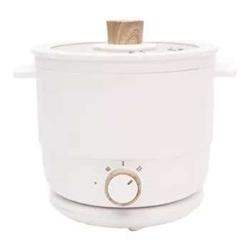 Кулинария Электрическая кастрюля для приготовления пищи 1 л для 1-2 человек 2 уровня Регулируемая мощность нагрева Функции в 1 Легко для легкого приготовления пищи Электрическая кастрюля IH плита для