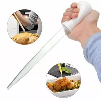 Кулинария Кухня Курица Индейка Птица Барбекю Еда Вкус Baster Шприц Трубка Насос Приготовление Курица Индейка Мясо птицы Еда для барбекю
