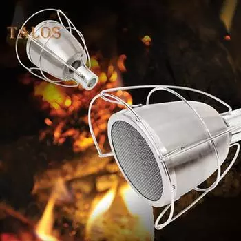 Кулинарная горелка из нержавеющей стали, соединитель для горелки для приготовления пищи, походная горелка для домашних кухонь, ресторанов серебряный