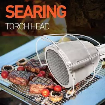 Кулинарная горелка из нержавеющей стали, соединитель для горелки для приготовления пищи, походная горелка для домашних кухонь, ресторанов серебряный