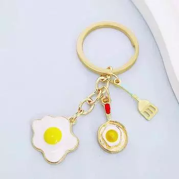 Кулинарный брелок для ключей, брелок для ключей с ужином, кулинарная книга, нож и вилка, венчик, блендер, сковорода, брелок для ключей, подарок шеф-повару, ювелирные изделия ручной работы своими руками as the picture