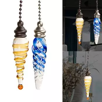 Кулон Хрустальная Цепочка Кристалл Кристалл Стиль Выключатель Света синий