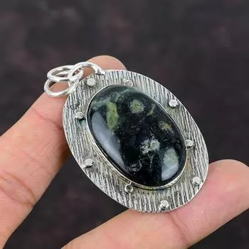 Кулон из камбабы из яшмы, высококачественные ювелирные изделия из драгоценных камней, подвеска из стерлингового серебра 925 пробы, новый ювелирный подарок ручной работы для друга, дизайнерский кулон