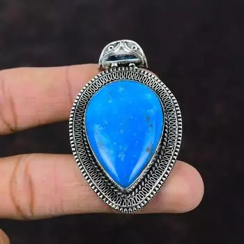 Кулон из Смитсонита, подвеска из натурального драгоценного камня, винтажные ювелирные изделия, подвеска из стерлингового серебра 925 пробы, подвеска из камня ручной работы, серебряные украшения для подарка