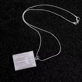 Кулон-медальон Рамка для фото Крест Коробка для Библии Христианское ожерелье Цепочки Аксессуары для одежды Ювелирные изделия