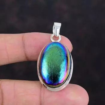 Кулон Mystic Fire Labradorite, драгоценный камень, ювелирные изделия ручной работы, кулон из стерлингового серебра 925 пробы, уникальный дизайн, серебряные ювелирные изделия, подарки на помолвку
