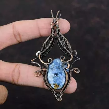 Кулон Pietersite, обернутый медной проволокой, ювелирные изделия из драгоценных камней Pietersite, кулон ручной работы, медные украшения, абсолютно новый кулон, подарок для матери
