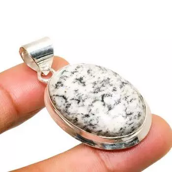 Кулон ручной работы из серебра 925 пробы с драгоценным камнем K2 Blue Azurite, 1,70 дюйма 1.70 белый